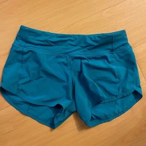 Blue Lululemon Running Shorts